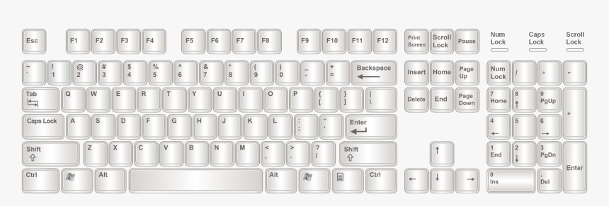 Detail Keyboard Keys Png Nomer 3