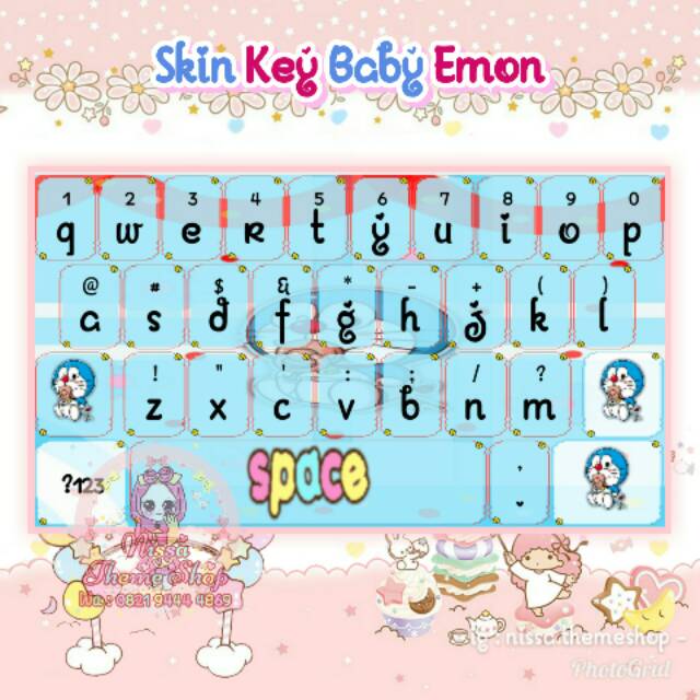 Detail Keyboard Tema Doraemon Nomer 5