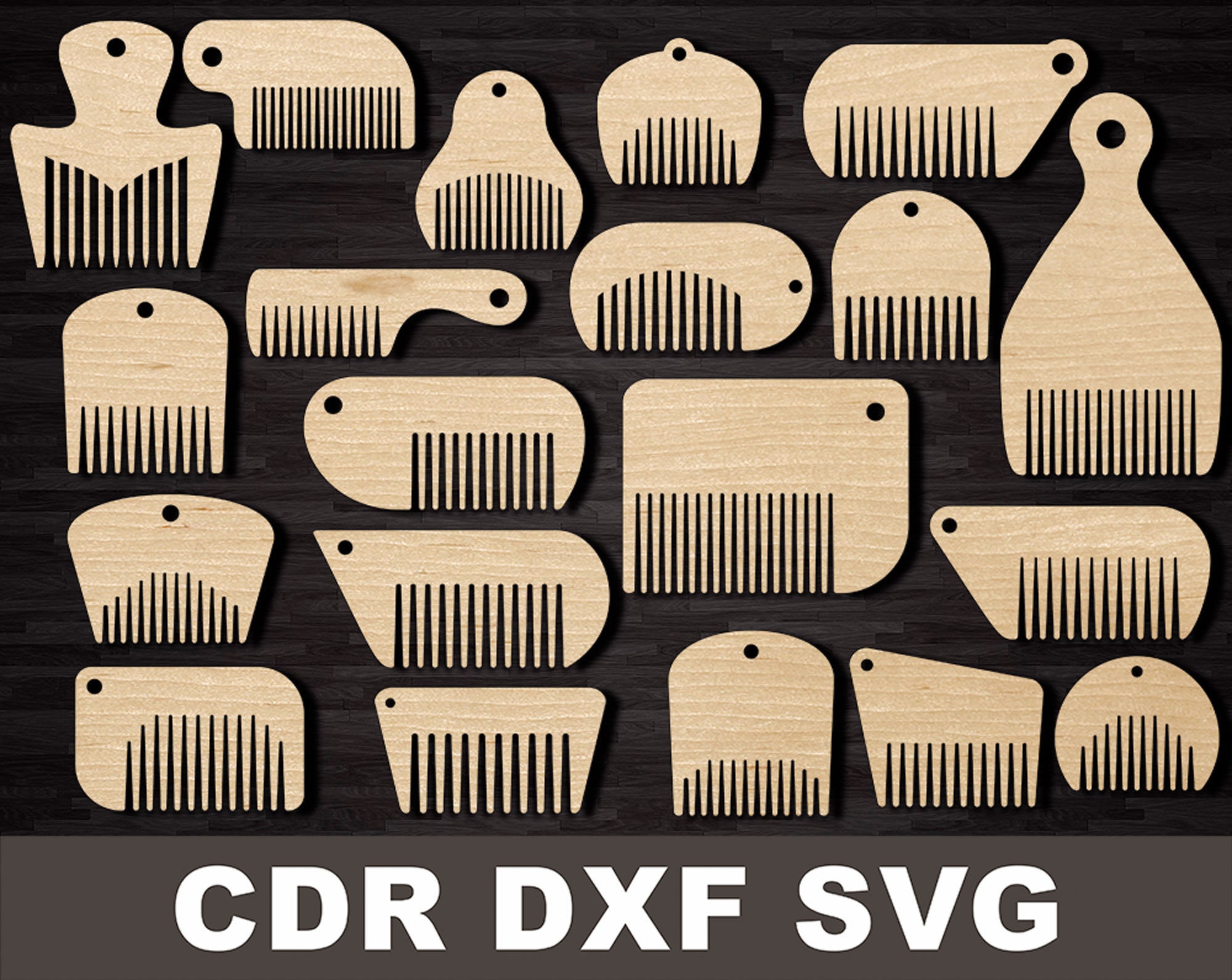 Detail Keychain Beard Comb Nomer 13