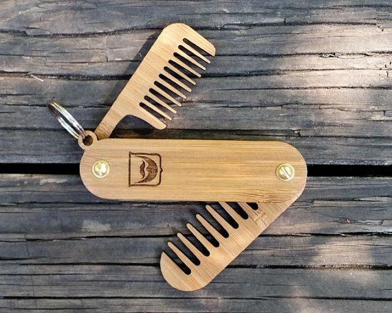 Detail Keychain Beard Comb Nomer 24