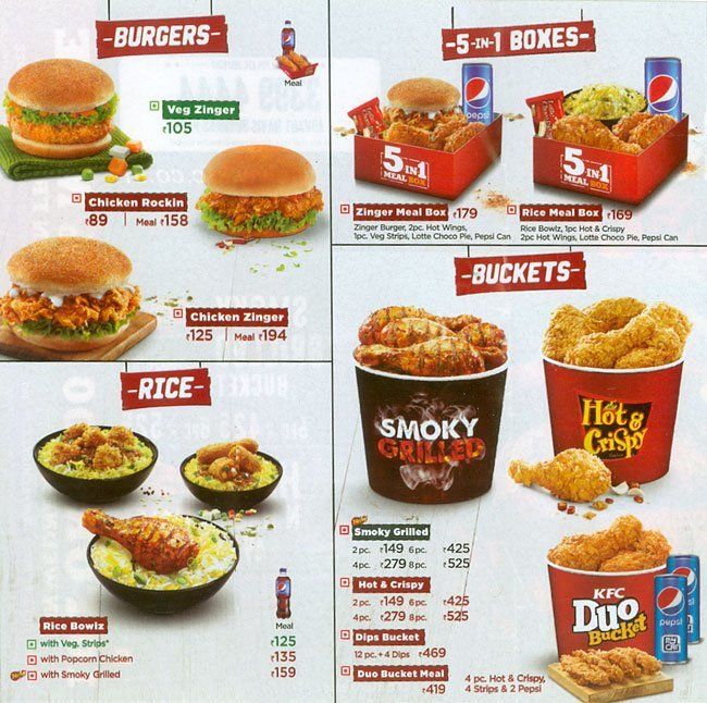 Detail Kfc Menu Images Nomer 27