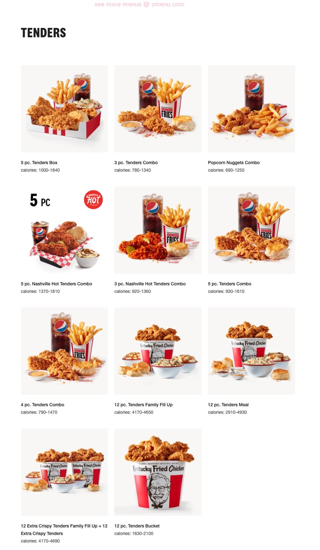 Detail Kfc Menu Images Nomer 40