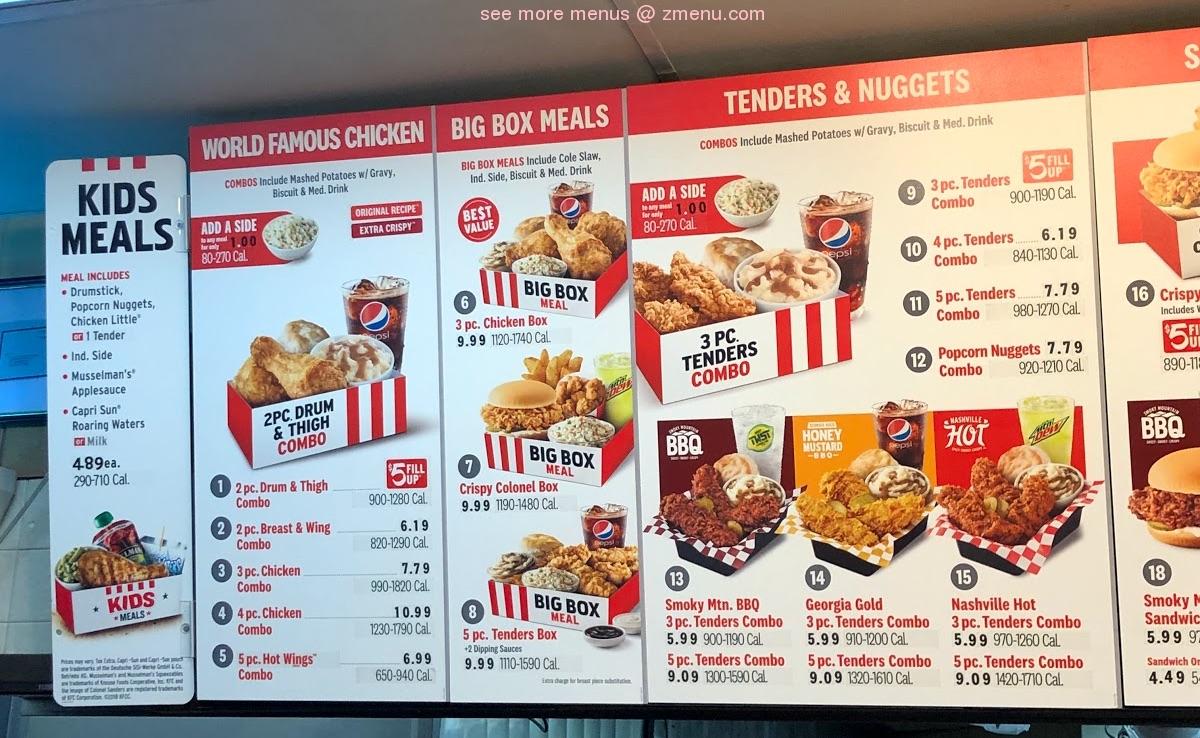 Detail Kfc Menu Images Nomer 5