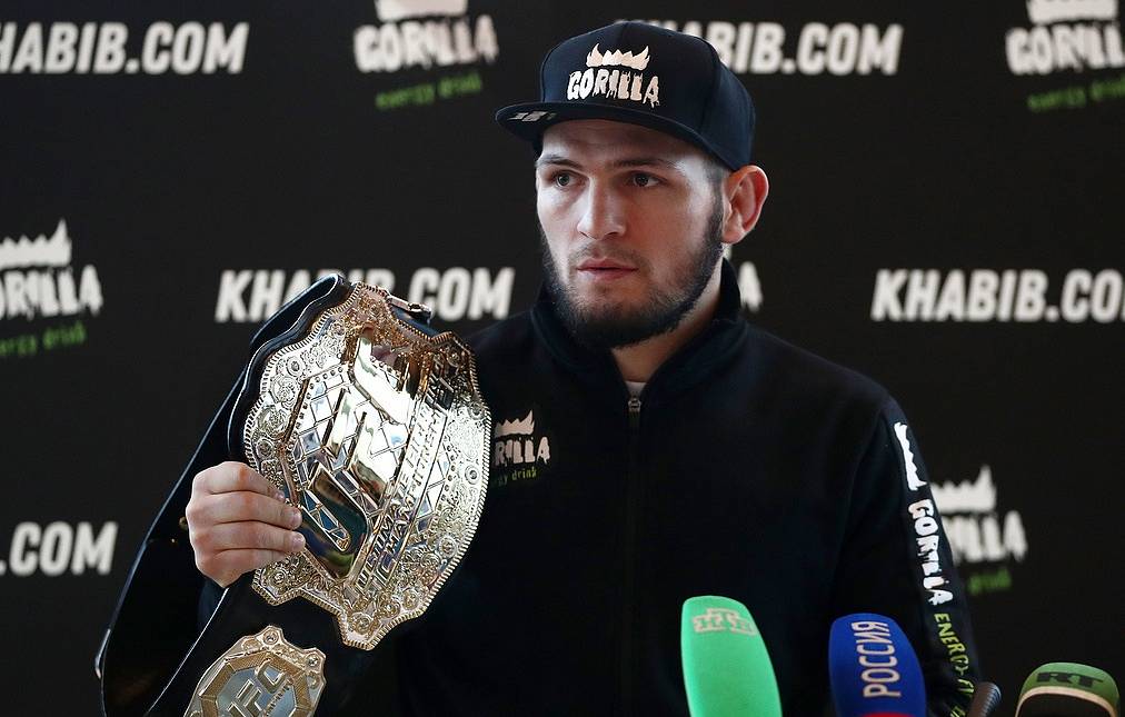 Detail Khabib Russian Hat Nomer 39