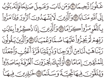 Detail Khasiat Surat Al Furqan Ayat 74 Nomer 15