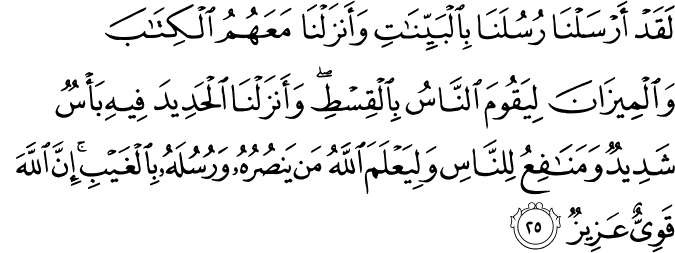 Detail Khasiat Surat Al Hadid Nomer 20