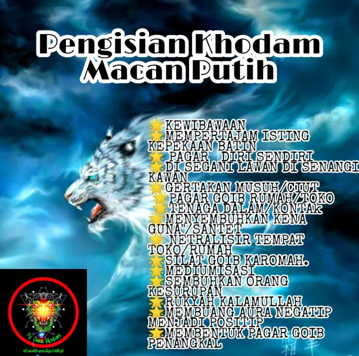 Detail Khodam Macan Putih Gratis Nomer 3