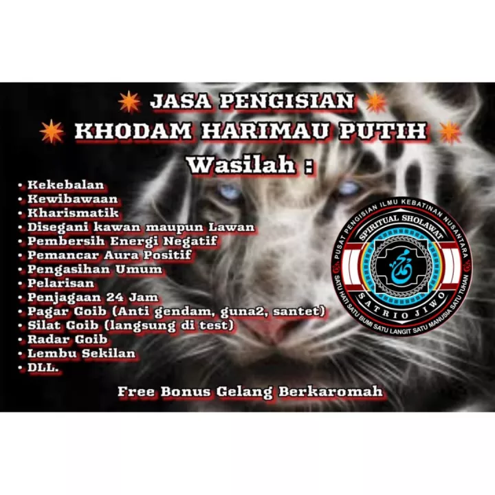 Detail Khodam Macan Putih Gratis Nomer 9