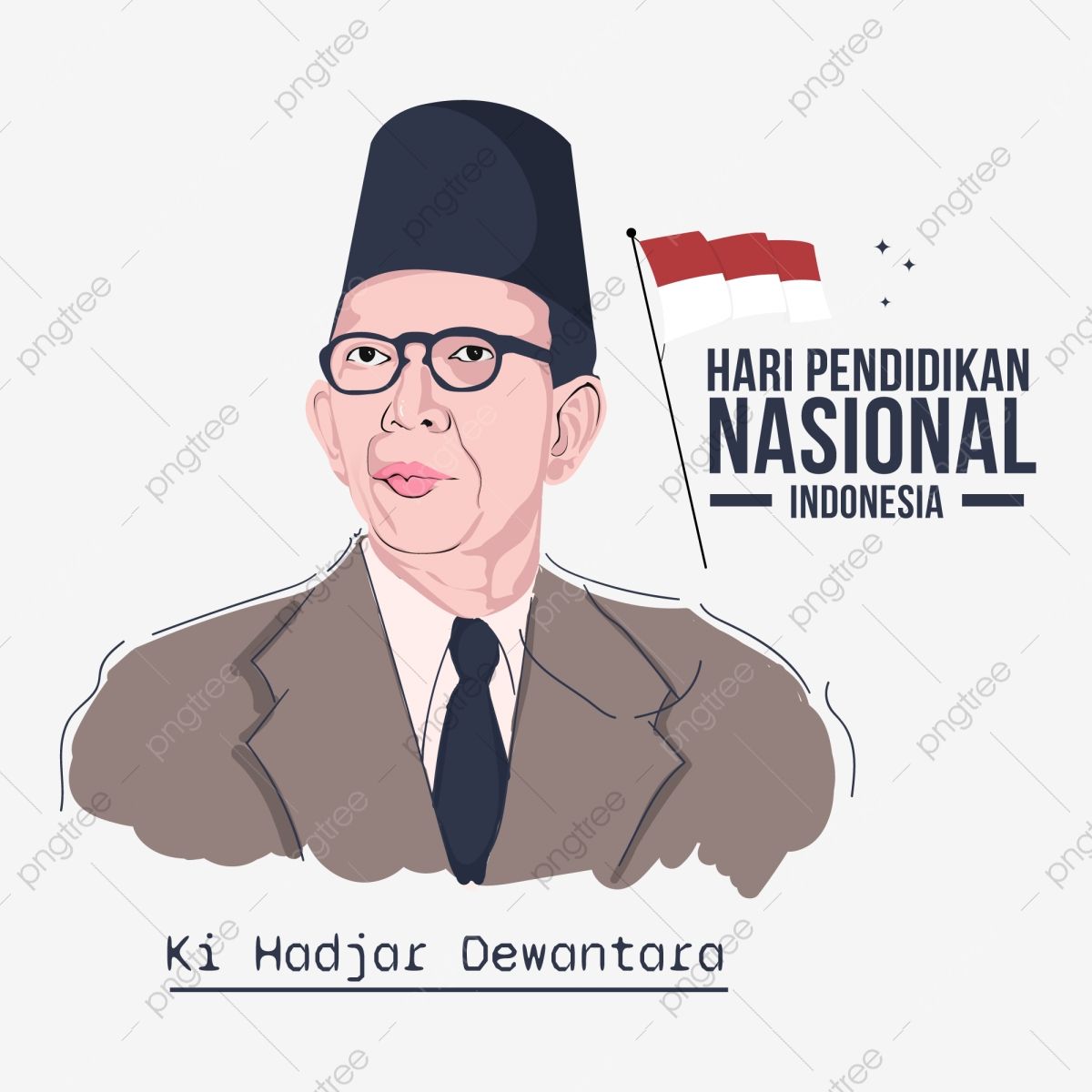 Detail Ki Hajar Dewantara Vector Nomer 7