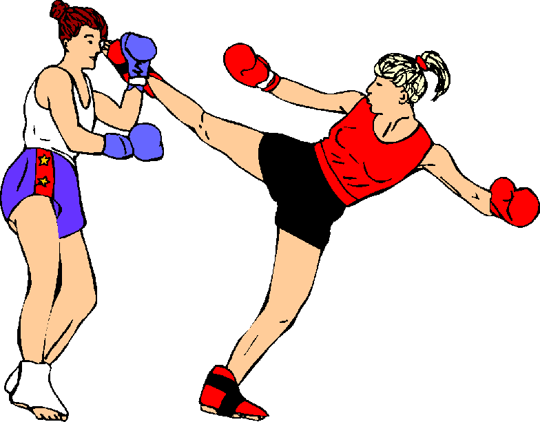 Detail Kickboxing Clip Art Free Nomer 13