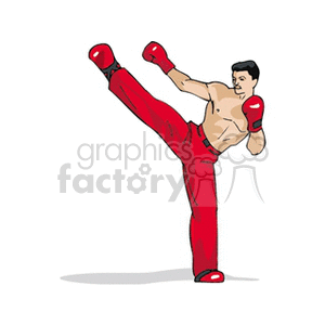 Detail Kickboxing Clip Art Free Nomer 20