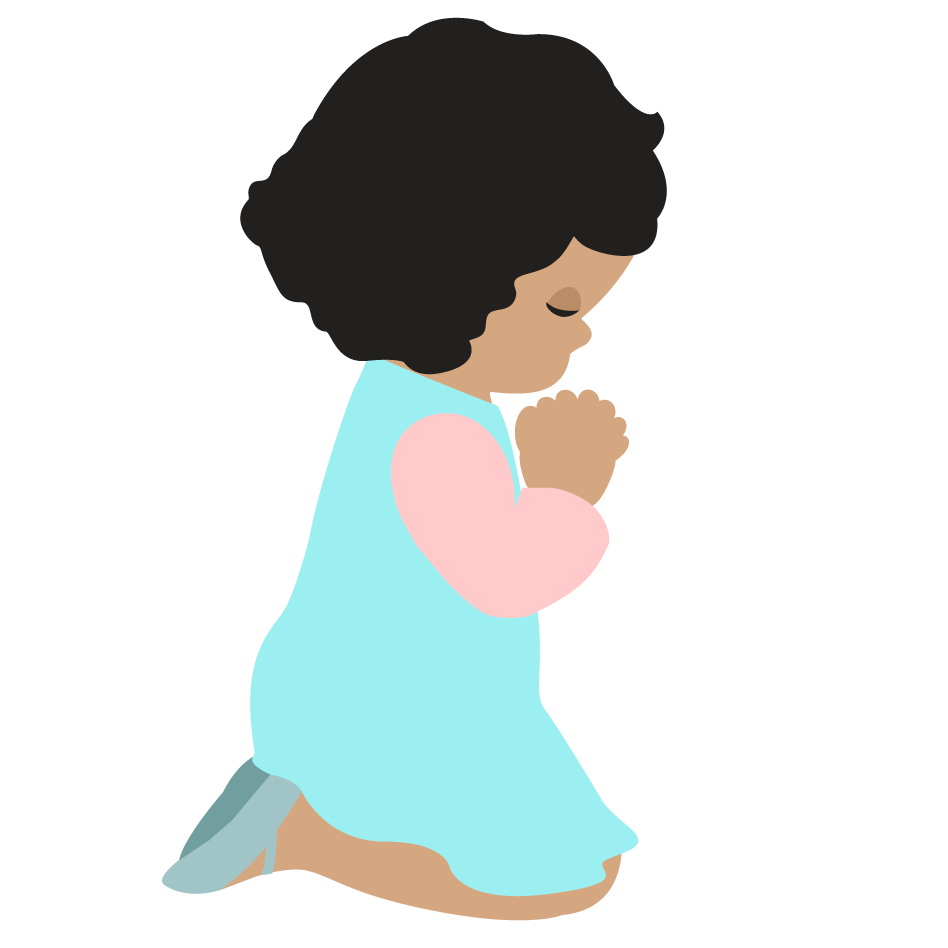 Kid Praying Clipart - KibrisPDR