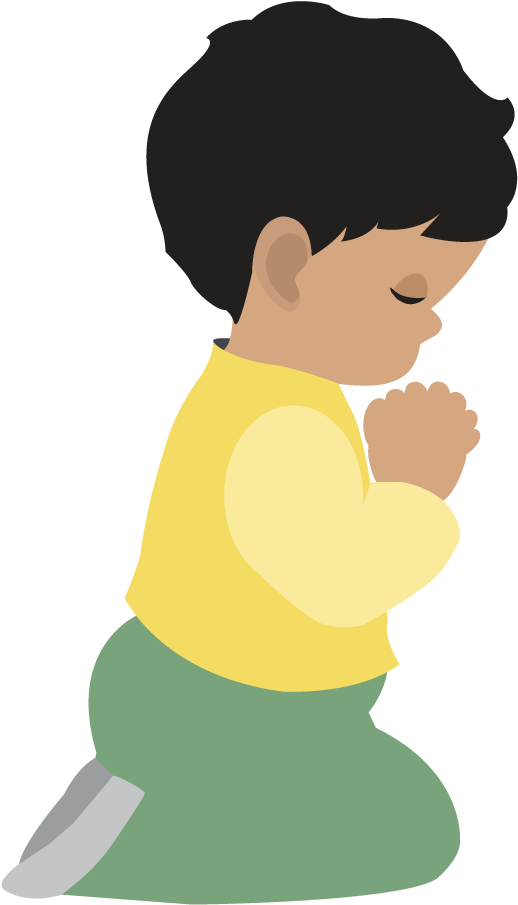 Detail Kid Praying Clipart Nomer 27