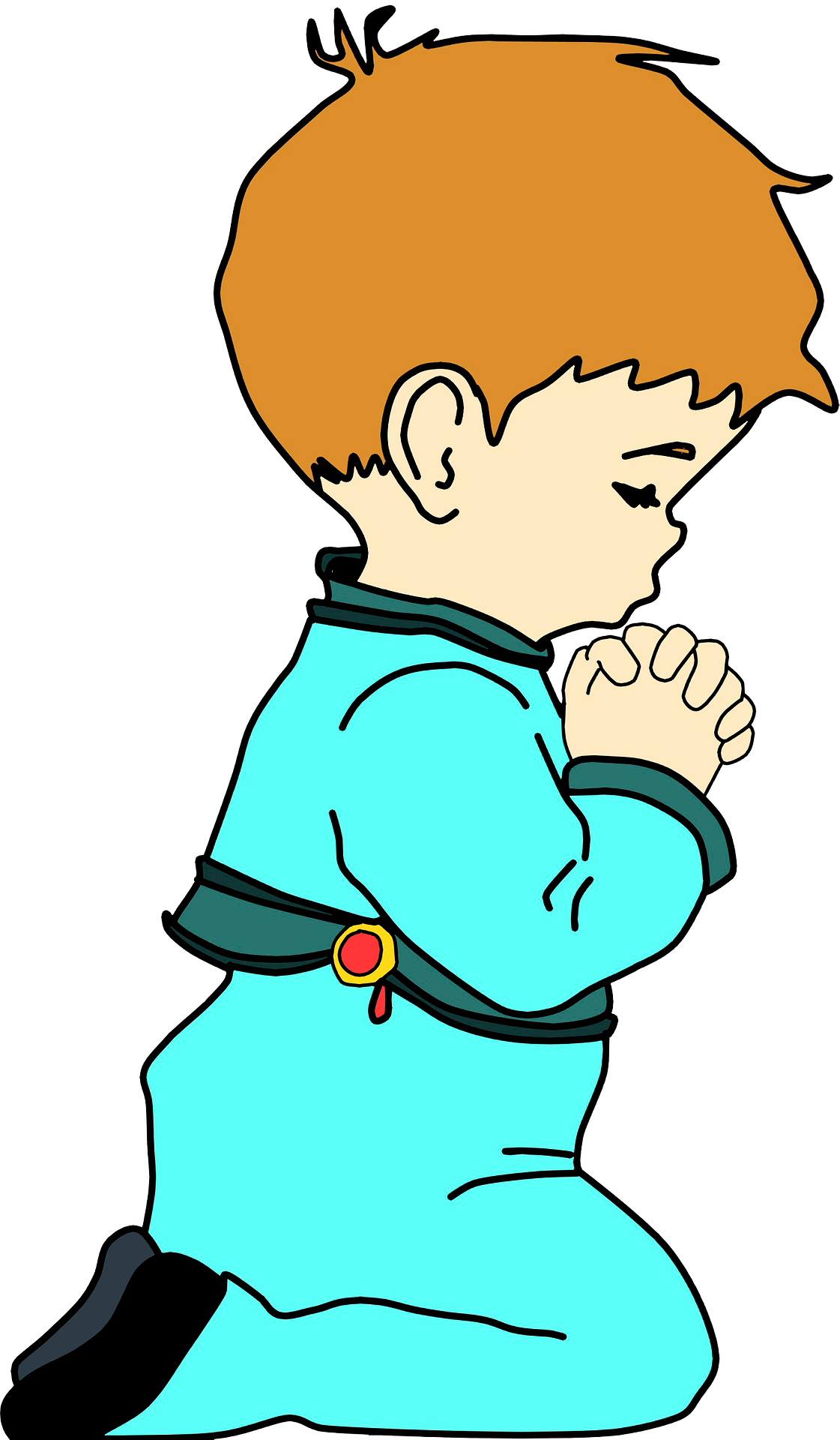 Detail Kid Praying Clipart Nomer 28