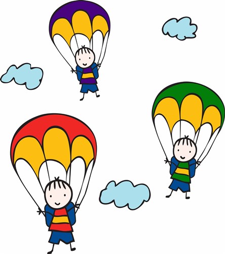 Detail Kids Parachute Clipart Nomer 15