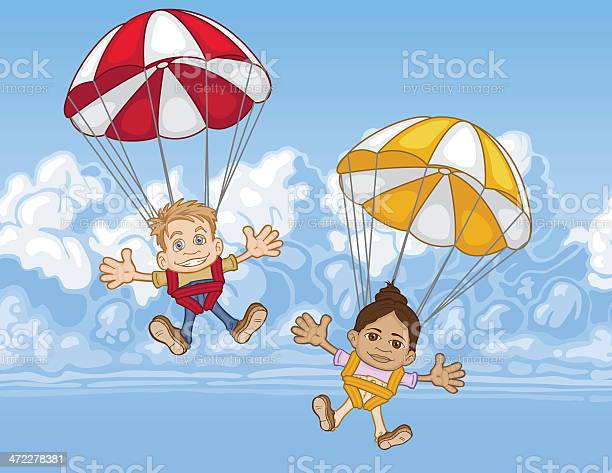 Download Kids Parachute Clipart Nomer 23