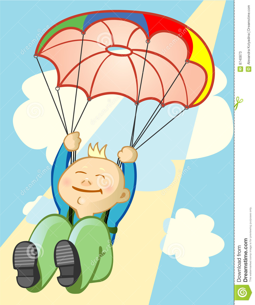 Detail Kids Parachute Clipart Nomer 46