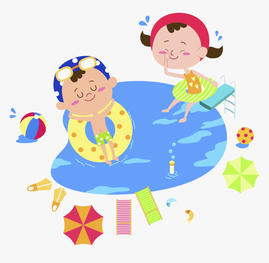 Detail Kids Swimming Clipart Nomer 38