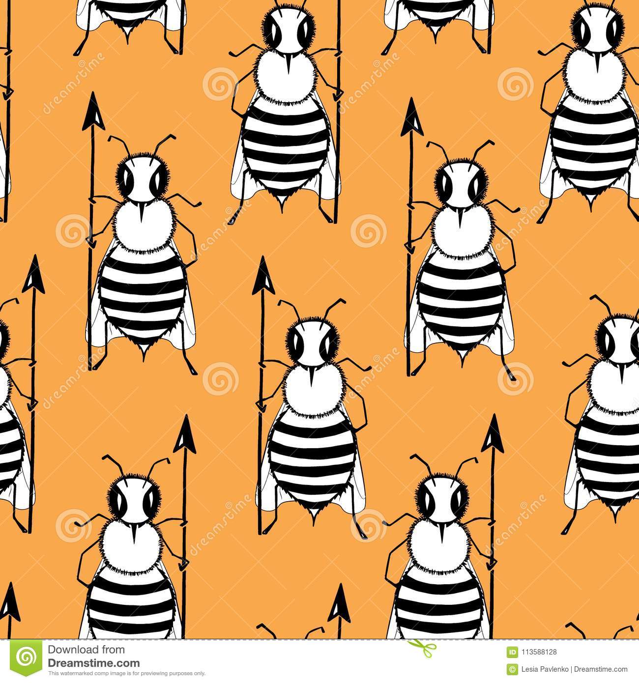 Detail Killer Bee Clipart Nomer 31