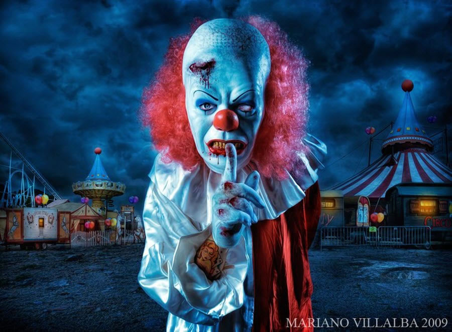 Detail Killer Clown Wallpaper 3d Nomer 48