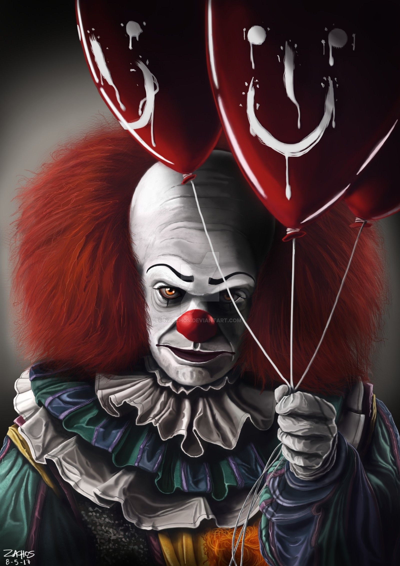 Detail Killer Clown Wallpaper 3d Nomer 10