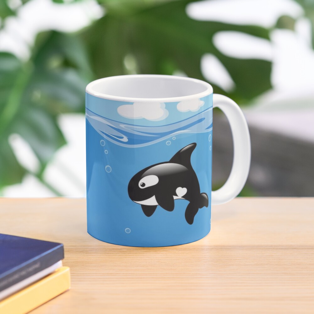 Detail Killer Whale Mug Nomer 10