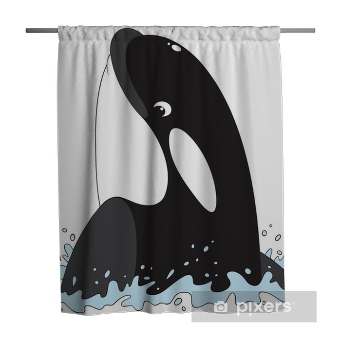 Download Killer Whale Shower Curtain Nomer 43