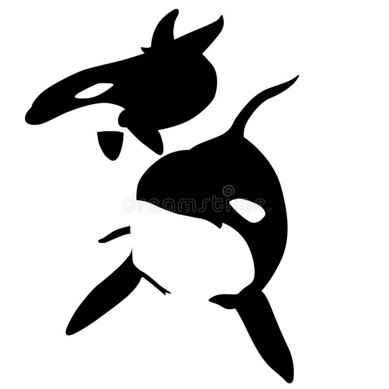 Detail Killer Whale Silhouettes Nomer 12