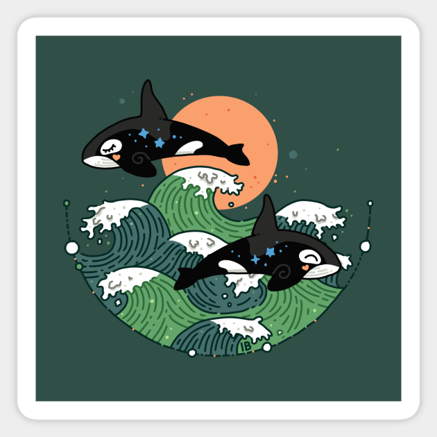 Detail Killer Whale Sticker Nomer 32