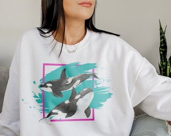Detail Killer Whale Sweater Nomer 39