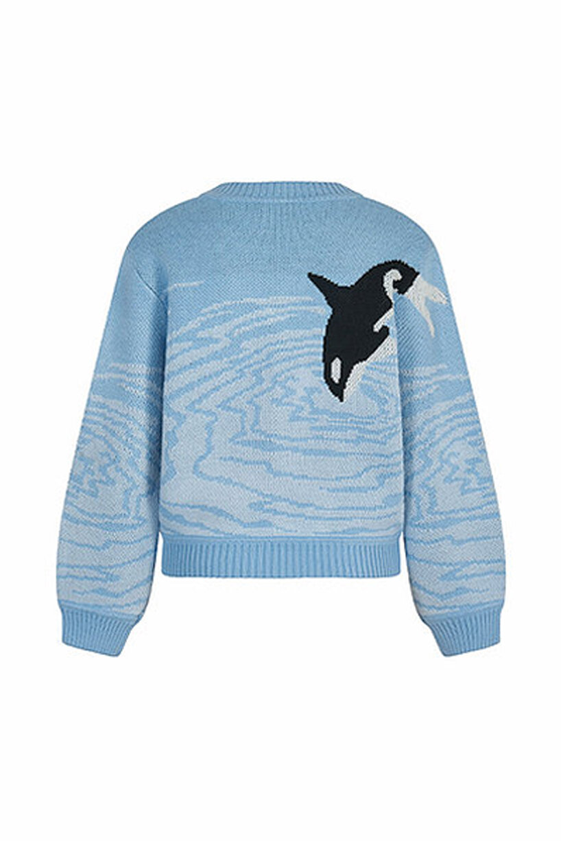 Detail Killer Whale Sweater Nomer 8