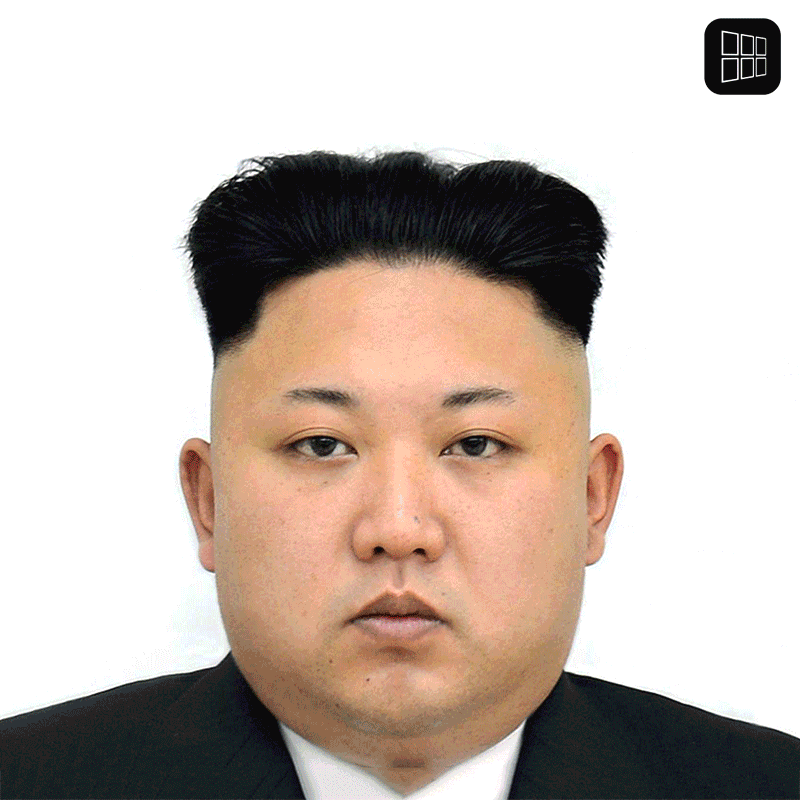 Detail Kim Jong Un Face Transparent Nomer 48