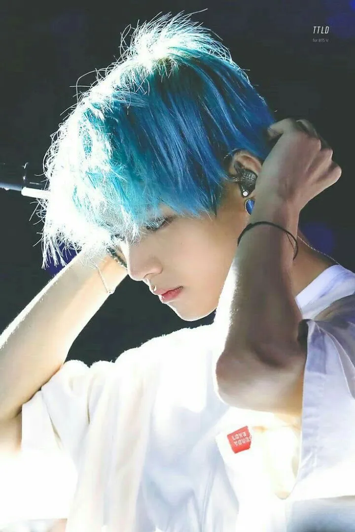 Detail Kim Taehyung Blue Hair Nomer 11