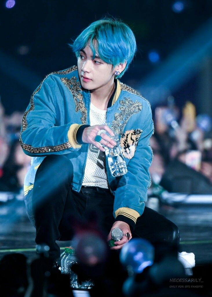 Detail Kim Taehyung Blue Hair Nomer 30