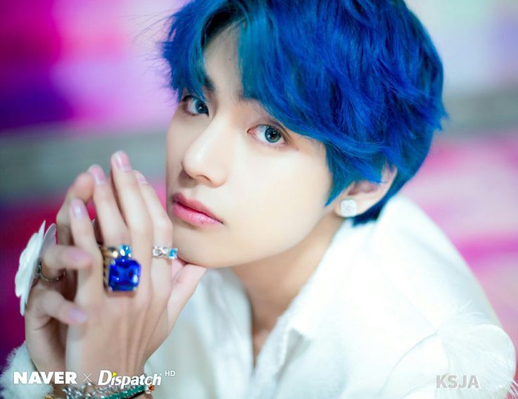 Detail Kim Taehyung Blue Hair Nomer 52