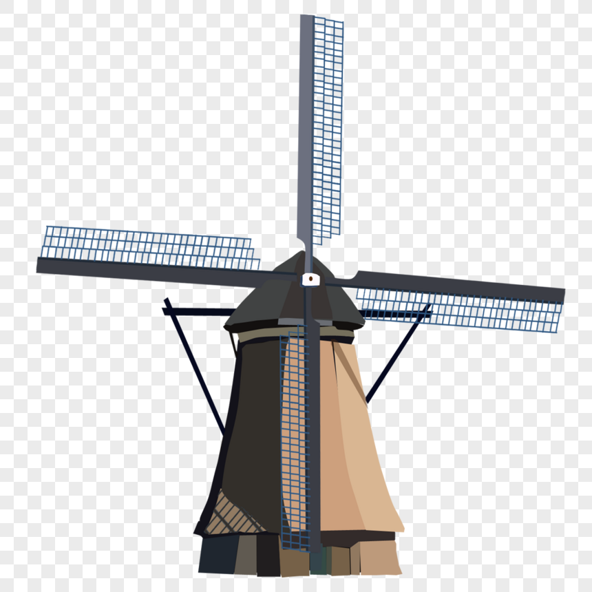 Detail Kincir Angin Belanda Vector Nomer 27