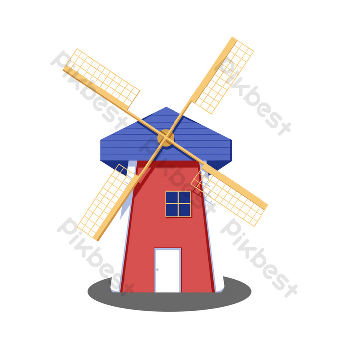 Detail Kincir Angin Belanda Vector Nomer 52