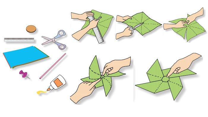 Kincir Angin Dari Kertas Origami - KibrisPDR