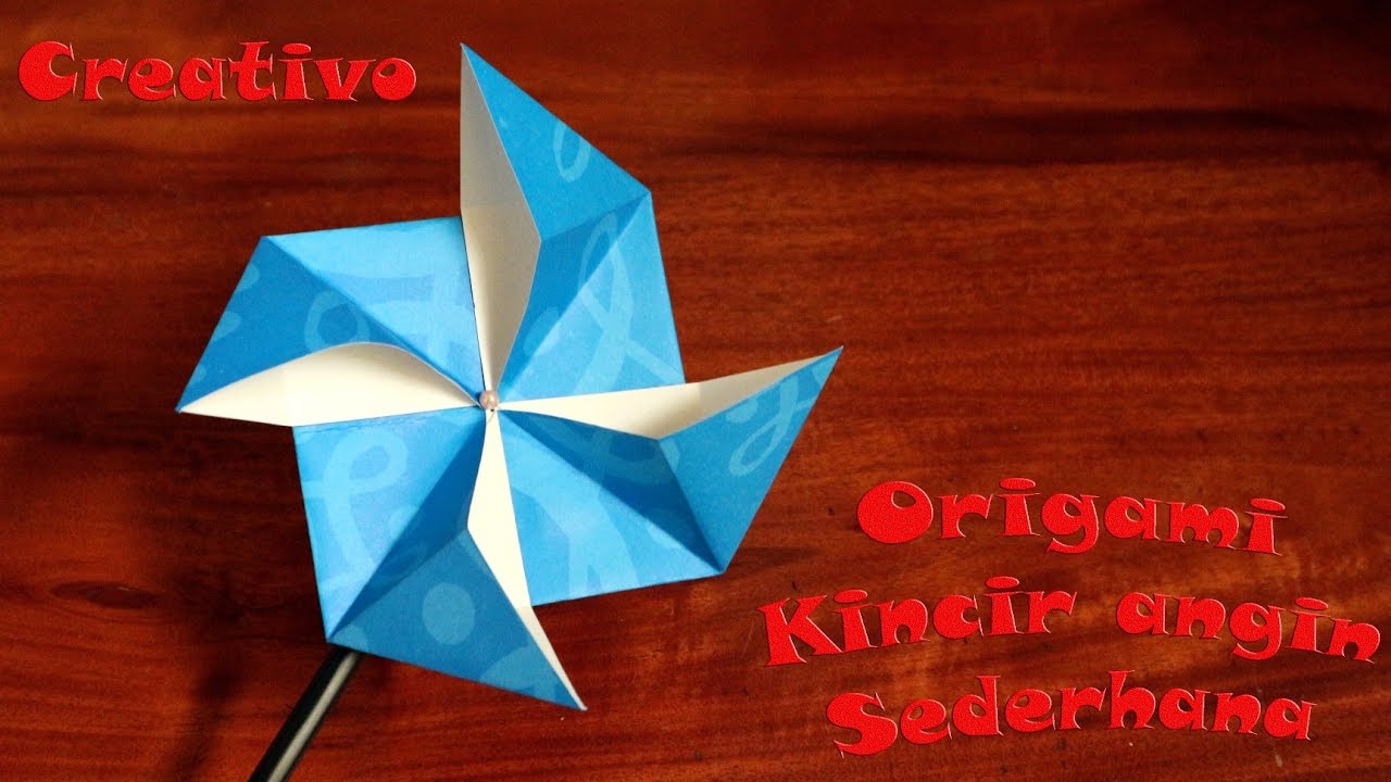 Detail Kincir Angin Dari Kertas Origami Nomer 34