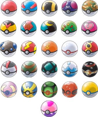 Detail Kinds Of Pokeballs Nomer 6