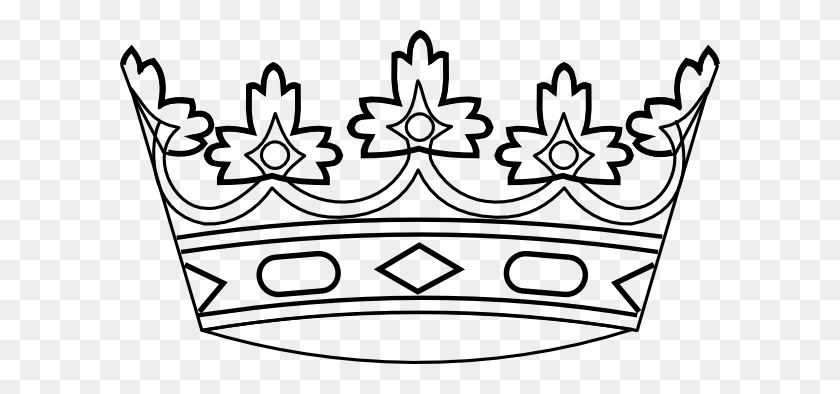 Detail King Crown Clipart Black And White Nomer 18