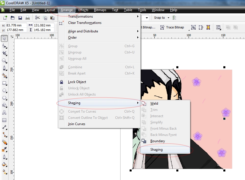 Detail Memisahkan Gambar Corel Nomer 3