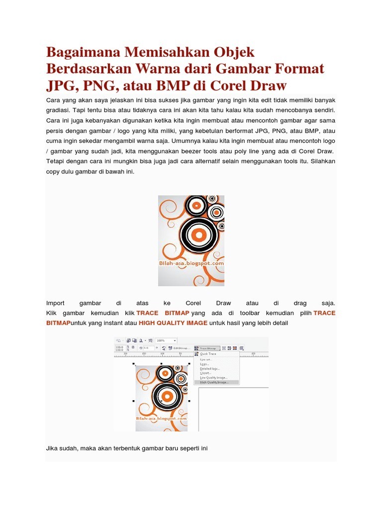 Detail Memisahkan Gambar Corel Nomer 42