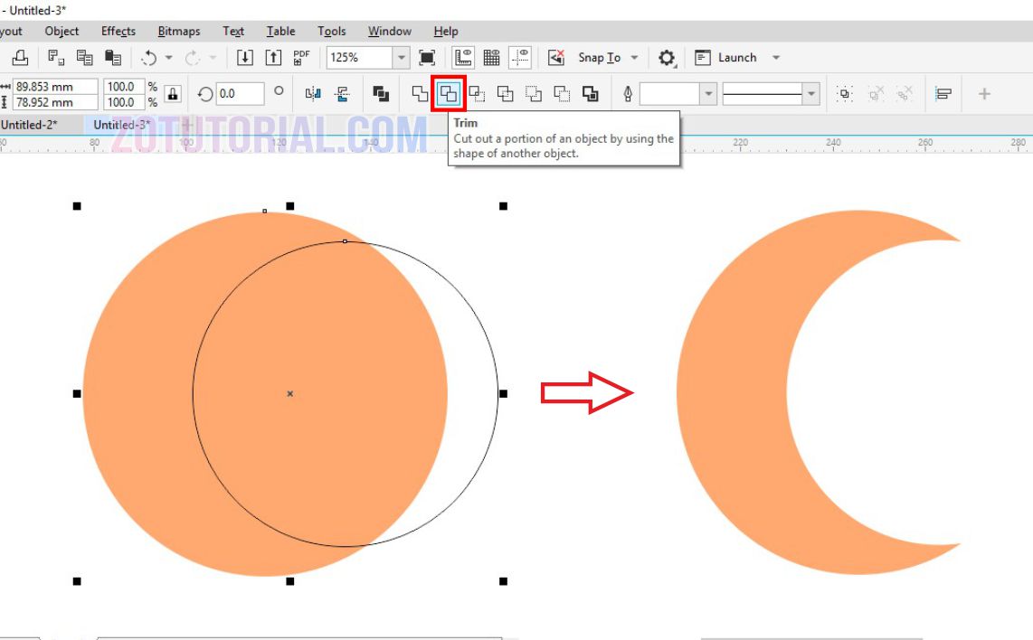 Memotong Gambar Corel - KibrisPDR