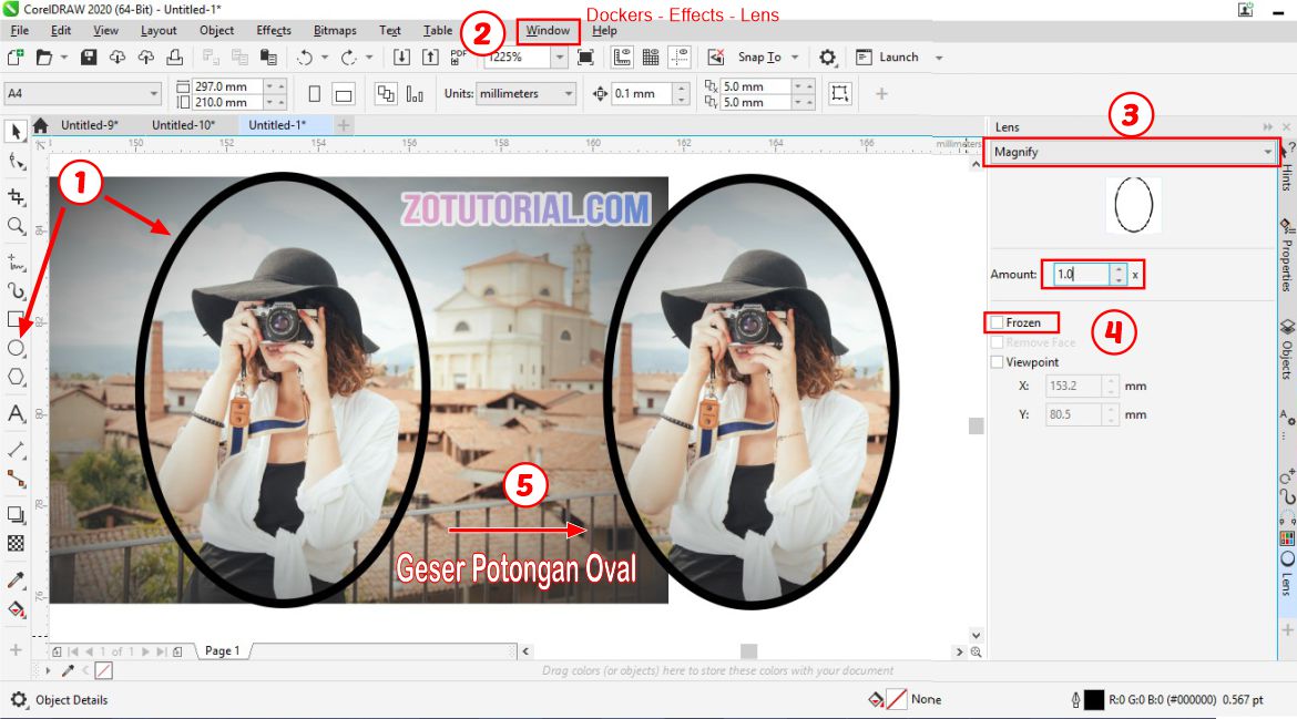 Detail Memotong Gambar Corel Nomer 3