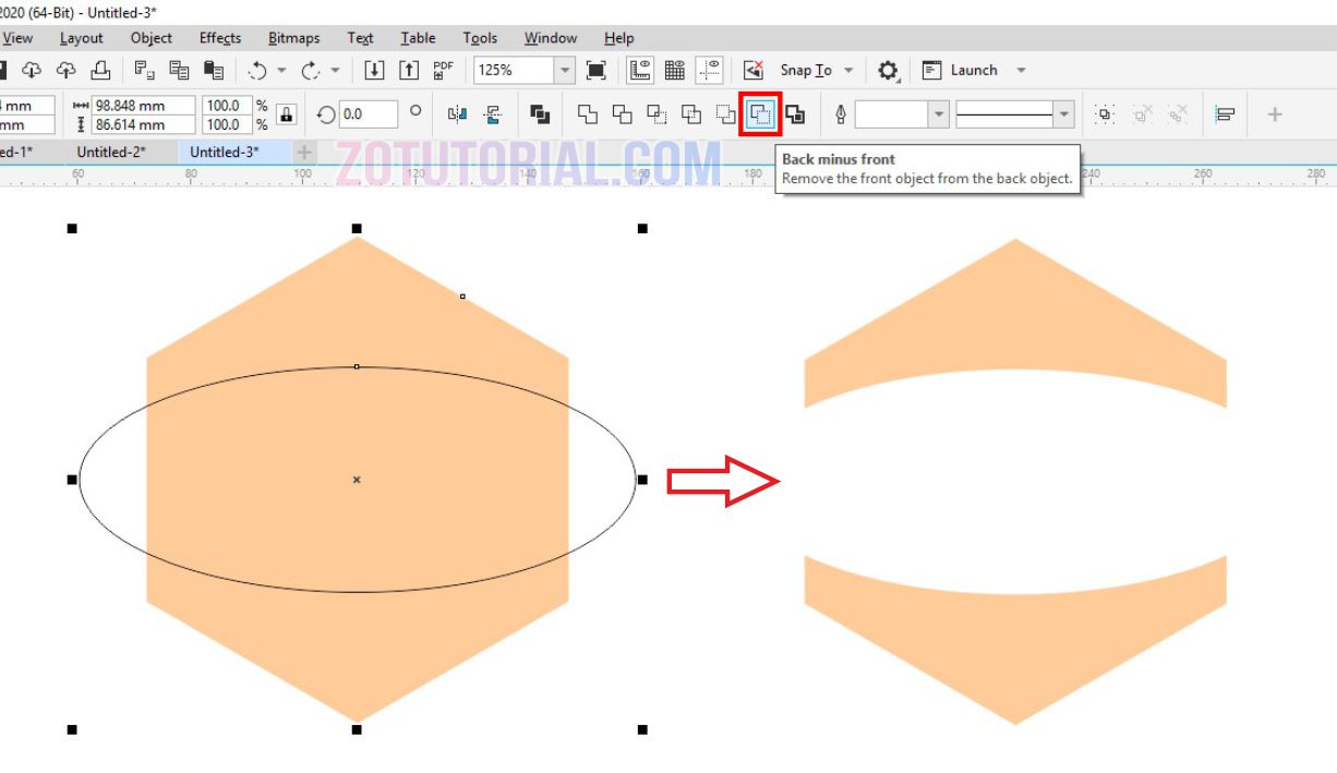 Detail Memotong Gambar Corel Nomer 8
