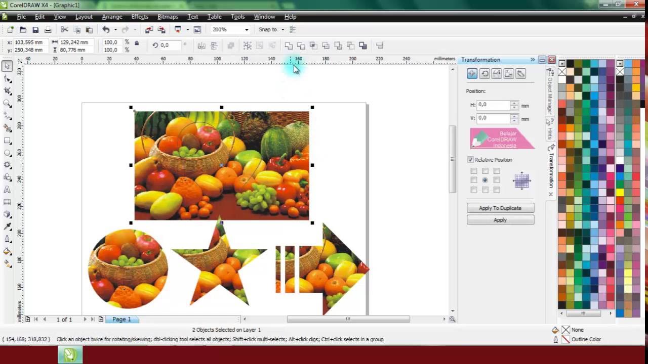 Detail Memotong Gambar Corel Nomer 10