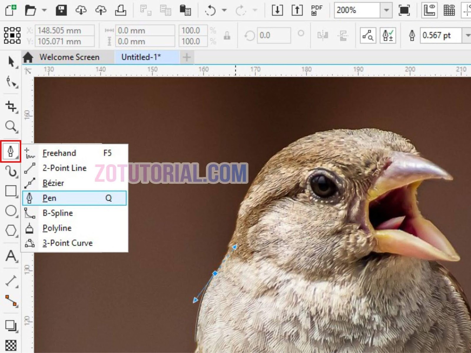 Detail Memotong Gambar Dengan Pen Tool Corel Draw X7 Nomer 11