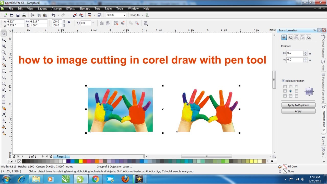 Detail Memotong Gambar Dengan Pen Tool Corel Draw X7 Nomer 3