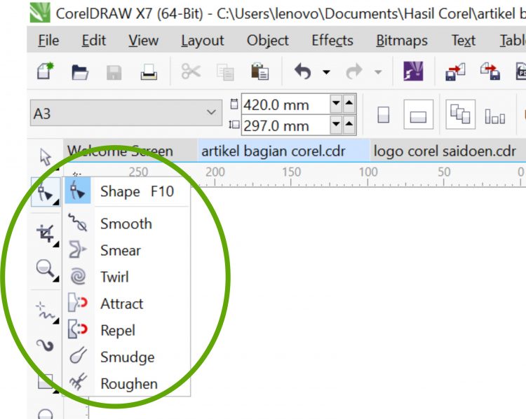 Detail Memotong Gambar Dengan Pen Tool Corel Draw X7 Nomer 43